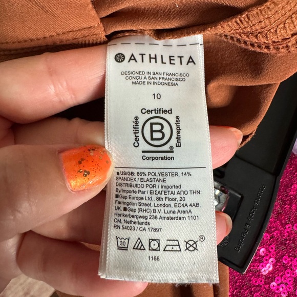 ATHLETA 🧡 Cropped Ankle Linen Joggers, Athleisure 🧘♀️ (Size 10) - Picture 12 of 14